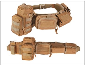 Camouflage Tactical Waist Cover Military Fan Outdoor Multi-functional Molle Belt