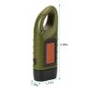 2 Packs Hand Crank Solar Powered Flashlight 3 LED Emergency Light Solar Torch for Camping Climbing Outdoor Activity