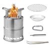 Outdoor Camping Stove Mini Stove All-in-one With Electronic Ignition Portable Picnic Stove