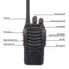 1pc Baofeng BF-888H Ham Two Way Radio; Walkie Talkie With Rechargeable Battery Headphone USB Charge Long Range 16 Channels