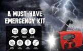 Storm Safe Emergency AM/FM/NOAA Weather Band Radio With Solar Flash Light And Built-in Phone Charger