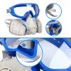 Reusable Respirator Full Facepiece Gas Mask Face Cover; Professional Breathing Protection with Goggles Against Paint Gas Dust Organic Vapors; for Pain