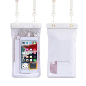 Phone Waterproof Bag; Diving Case; 7.6 Inch IPX8 For Universal Phone; Swimming Seal Bag With Touch Screen (Color: pink)