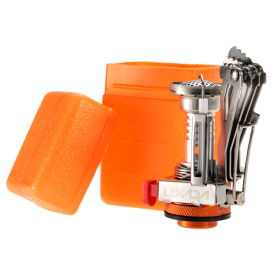 Portable Stoves; Backpacking Stove With Piezo Ignition Stable Support Wind-Resistance Camp Stove For Outdoor Camping Hiking Cooking (Color: ORANGE)