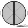 Foldable Outdoor Camping Round Cooking Grate Stainless Steel Fire Pit Grill Grate