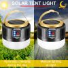 LED Solar Camping Light USB Rechargeable Bulb Outdoor Tent Lamp Portable Lantern Night Emergency Bulb Flashlight BBQ Hiking Tool