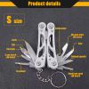 Multifunction Stainless Steel Multi-tool Pocket Knife Pliers Folding Pliers Mini Portable Folding Pliers Folding Blade Knife