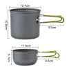 Portable Folding Cookware Set For Outdoor Barbecue Camping Trip Cookware